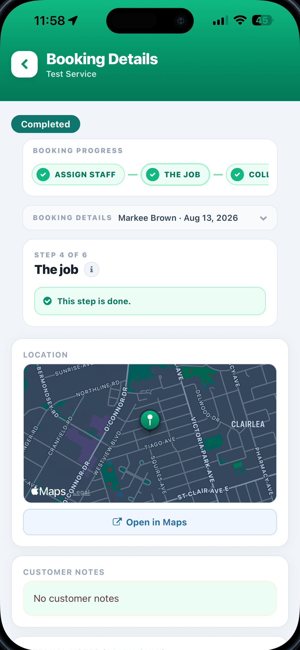 The whole job on one screen